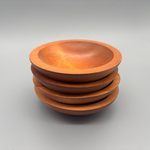 Vintage Baribocraft Maple Salad Bowls Sets | Hand Crafted in Canada - Picture 2 of 7